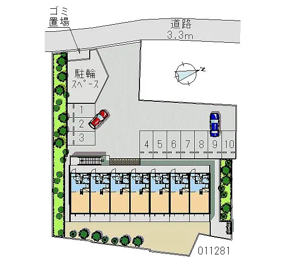 ★手数料０円★我孫子市下ケ戸　月極駐車場（LP）